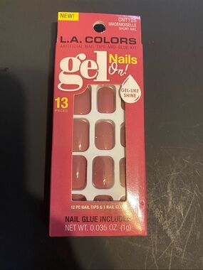 L.A. COLORS Gel-Like Artificial Nail Tips in Mauve Pink